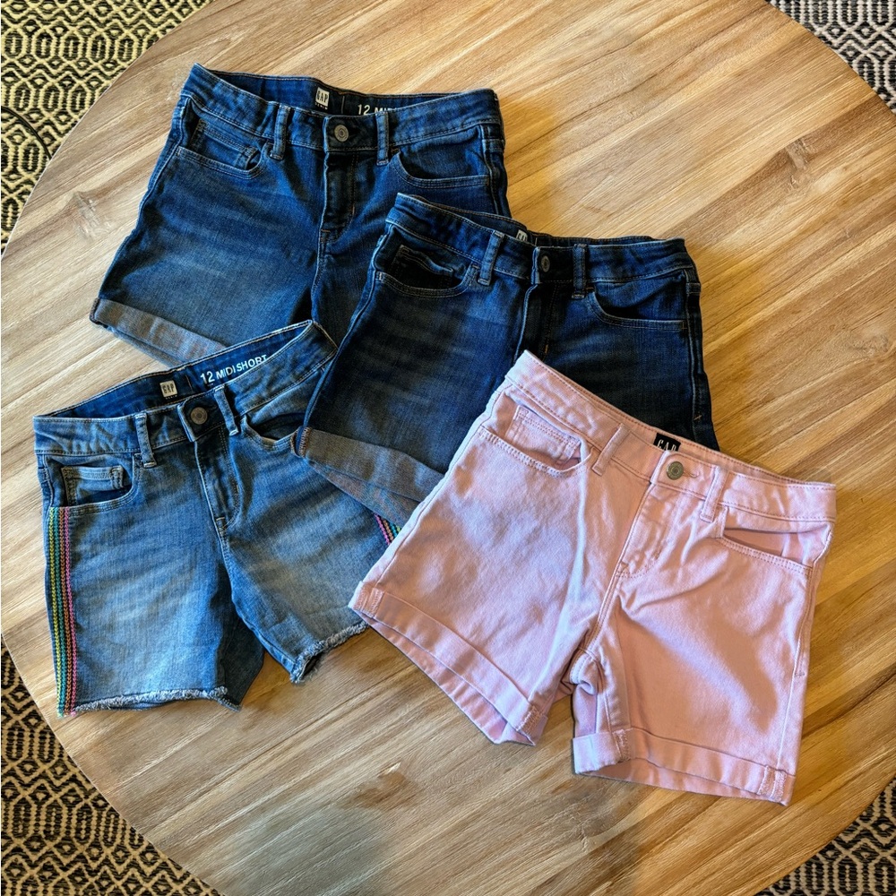 Gap Kid Denim Shorts 4 pairs
